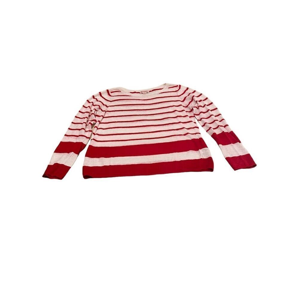 Brooks Brothers Red Striped Pullover Sweater Size M